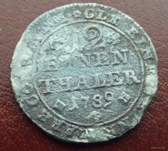 Брауншвейг-Вольфенбюттель. 1\12 талера 1789