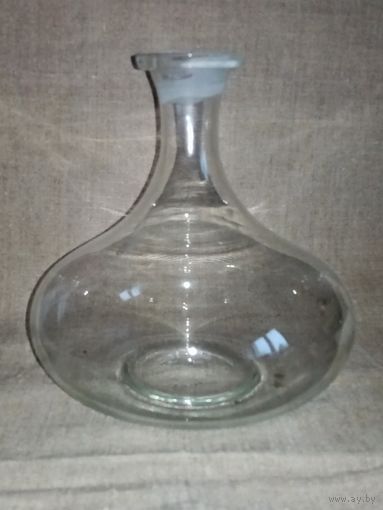 Графин СССР с широким дном без пробки