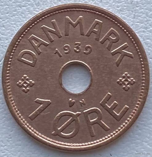 Дания 1 эре 1939 г.