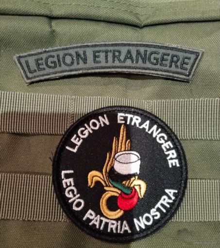 Шеврон на липучке и нашивка на липучке Французский иностранный легион