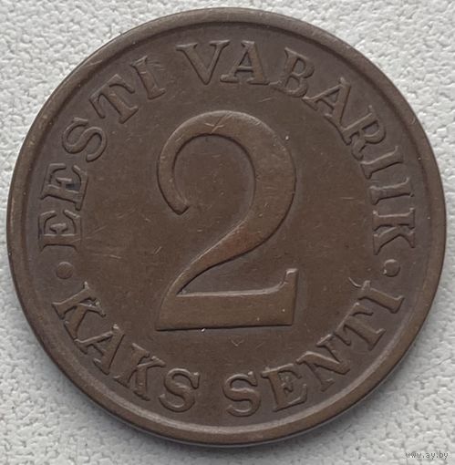 Эстония 2 цента (сенти) 1934 г.