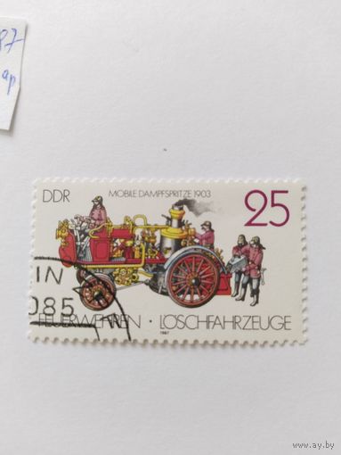 ГДР 1987  пожарные