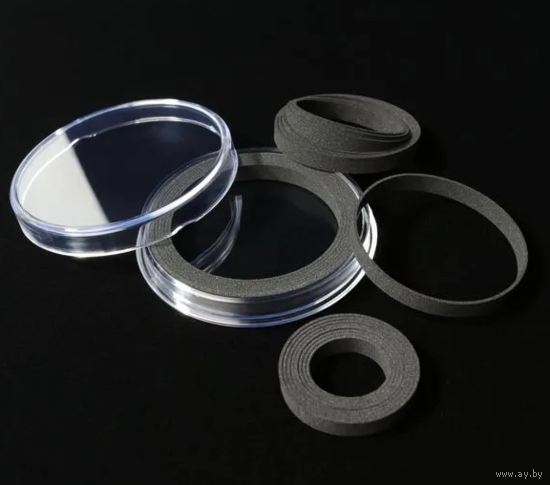 Капсула с разделительными кольцами для настольных медалей и монет 20-66 мм.