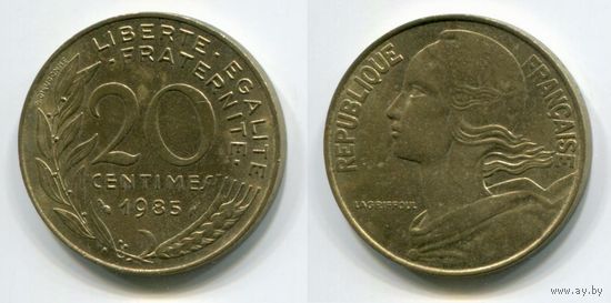 Франция. 20 сантимов (1985, aUNC)