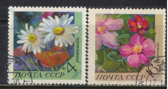 СССР 1970 Цветы Ромашка Ломонос #3867,3871