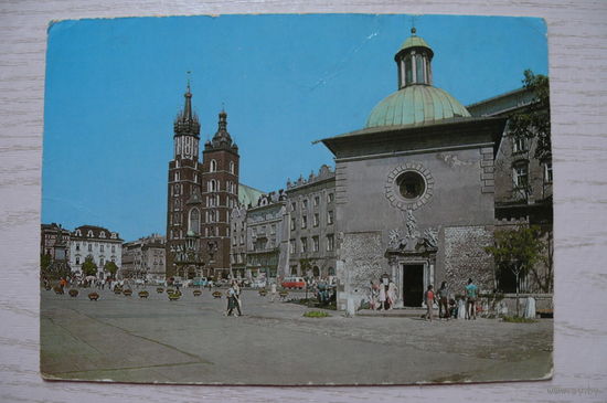 Краков; 1976, подписана (изд.Польша, марка с рыбаком).