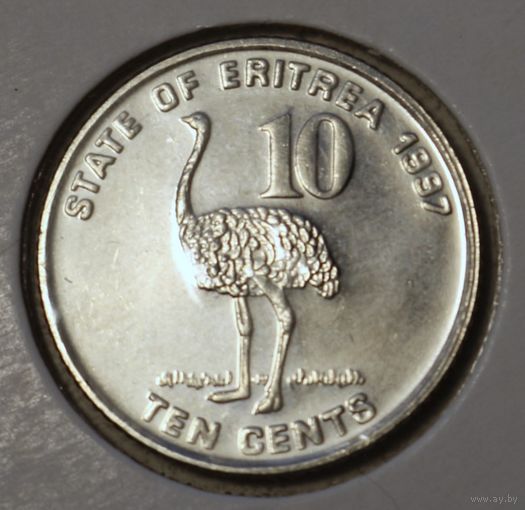 Эритрея 10 центов 1997 год