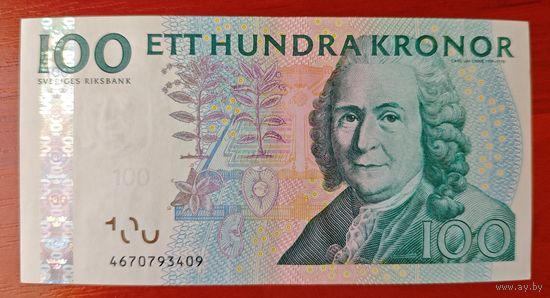 Швеция 100 крон 2004 года. Состояние аUNC!