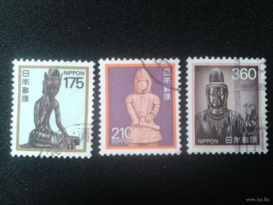 Япония, 1989. Стандарт, статуи, полная серия