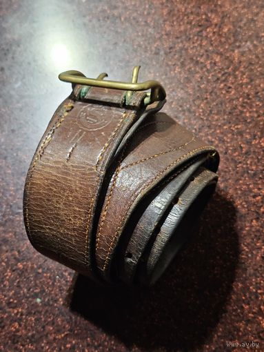 Офицерский ремень 120 см клеймо олень СССР.