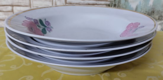Тарелка суповая-2. Добрушский фарфоровый завод (Добруш)-2