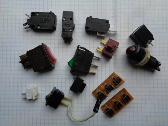 Кнопки, переключатели