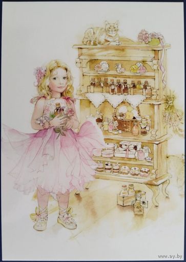 Детская сюжетная открытка. Н.Табачкова.