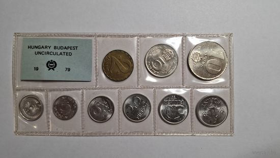 Венгрия Годовой банковский набор 1979 UNC