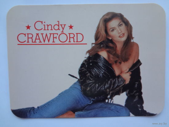Календарик 1999 г. Синди Кроуфорд.