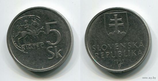 Словакия. 5 крон (1993)