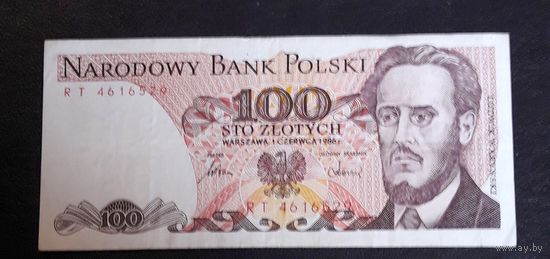 100 злотых 1986