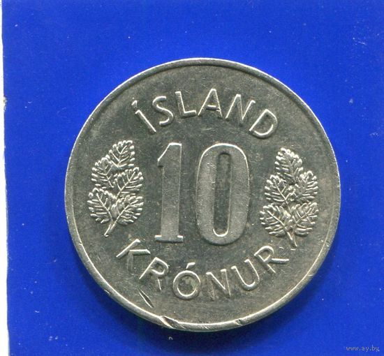 Исландия 10 крон 1975