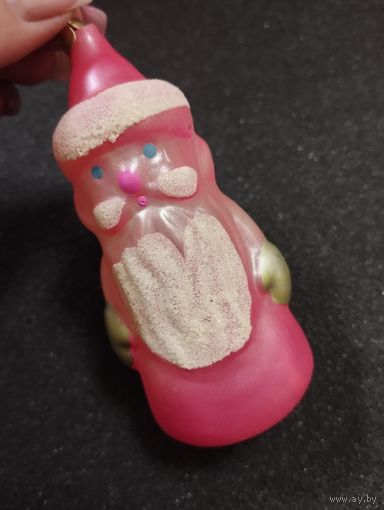 Игрушка ёлочная Дед Мороз, стекло. СССР