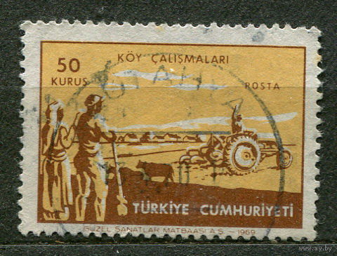 Трактор. Сельское хозяйство. Турция. 1969