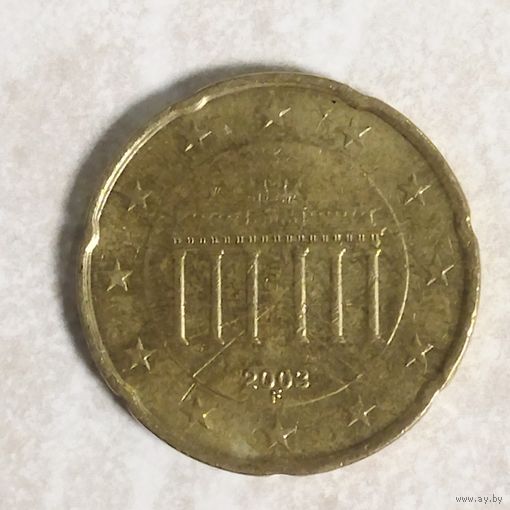 20 евроцентов 2003 F Германия