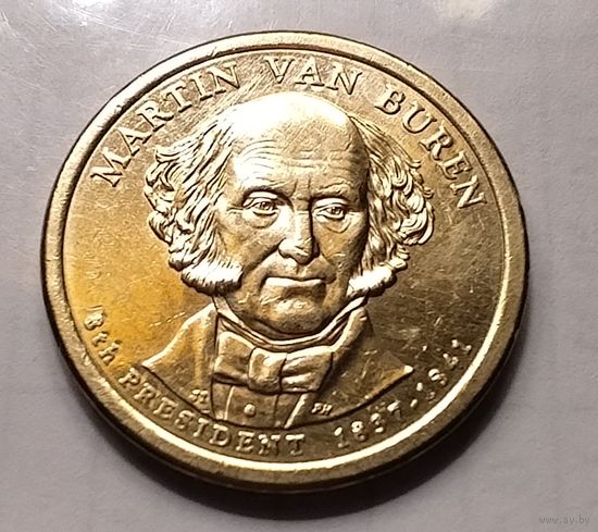 1 доллар США 2008 г. 8-й Президент Мартин Ван Бюрен