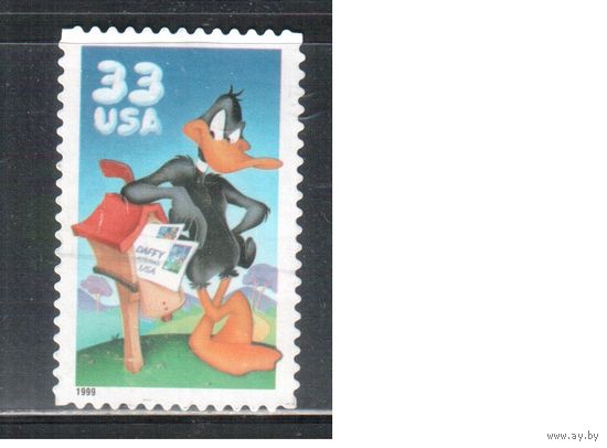 США-1999 (Мих.3114) , * (без клея), Мультфильмы, Дисней(одиночка)