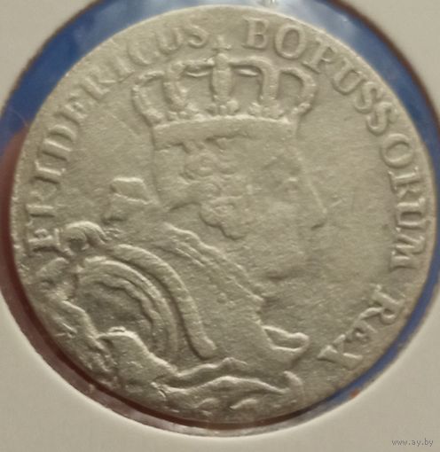 Пруссия. Фридрих Великий. 1756г. Шесть грошей. Аукцион с рубля без минимальный цены.
