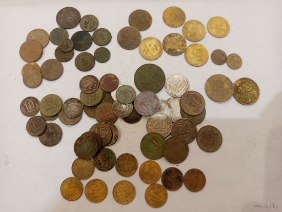 Монеты до реформы СССР + польша + без перебора с 1 р
