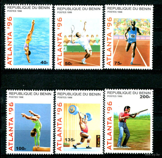 Бенин - 1996г. - Олимпийские игры - 6 марок - полная серия, MNH [Mi 764-769]. #O-Se-Z-1-13