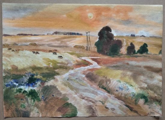 Лихоненко Н.И. Акварель. Бумага.  42х59 см.