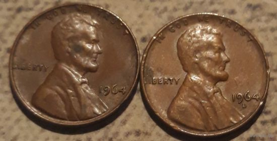 1 цент 1964 D & Р США