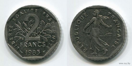 Франция. 2 франка (1983)