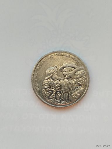 20 центов Австралии. Возвращение домой.