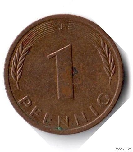 Германия. 1 пфенниг. 1996 J