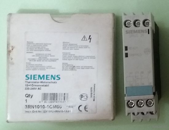Реле термисторной защиты двигателя Siemens 3RN1010-1CM00 (CE. Germany)