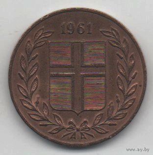 РЕСПУБЛИКА ИСЛАНДИЯ. 5 ЭЙРЕ 1961