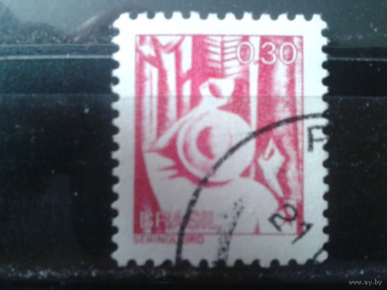 Бразилия 1976 Стандарт, работа - сборщик сока гевеи 0,30