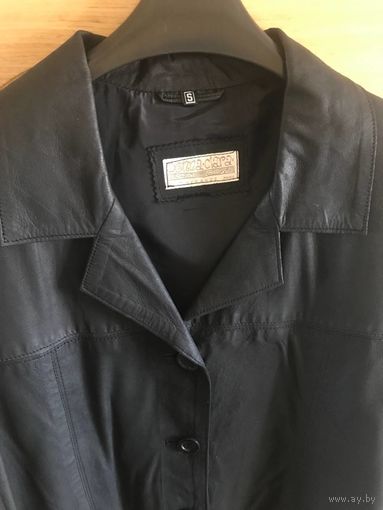 Кожаная куртка-пиджак 90х S (оверсайз)Новая Винтаж