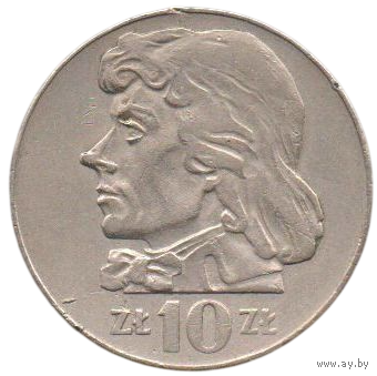 Народная Республика Польша. 10 злотых 1970. Тадеуш Костюшко.