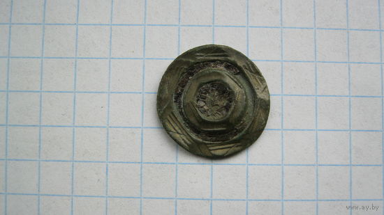 Накладка на кокарду РИ. Бронза.