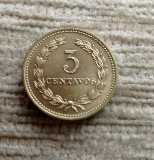 Werty71 Сальвадор 3 сентаво 1974 Блеск