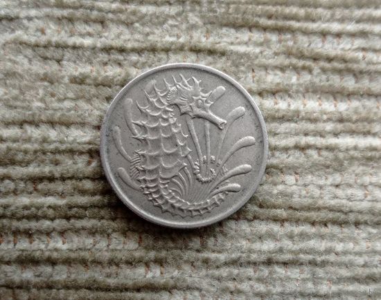 Werty71 Сингапур 10 центов 1968 морской конек