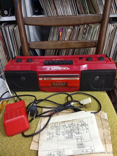 Магнитофон Беларусь М-310-С с блоком и паспортом