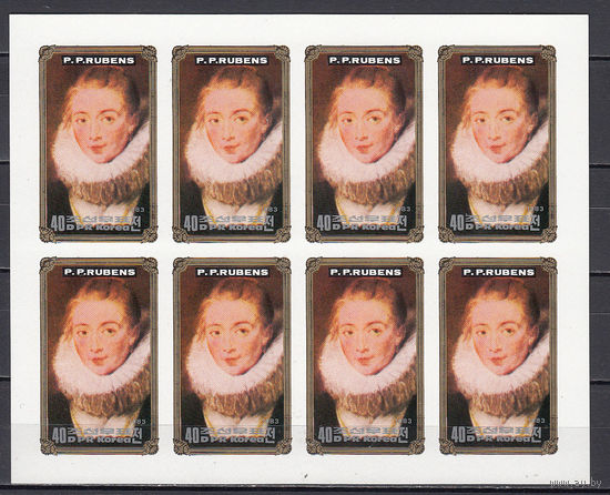 Живопись. Рубенс. КНДР. 1983. Малый лист б/з. Michel N 2406 (- е).
