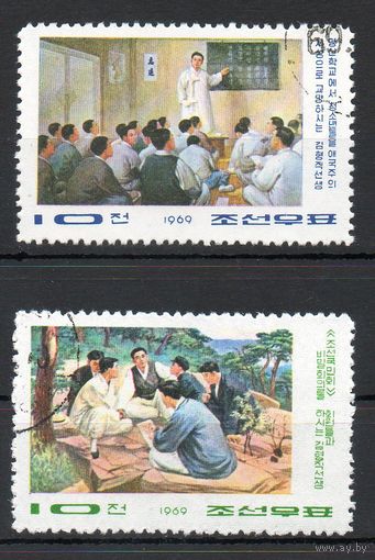 Революционер Ким Хен Джик КНДР 1969 год серия из 2-х марок