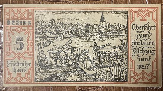 Нотгельд 50 пфеннигов 1921 год. Берлин. Веймарская республика