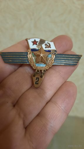 Сверхсрочник  ВМФ СССР тяжелый, классность 2 (скол эмали)