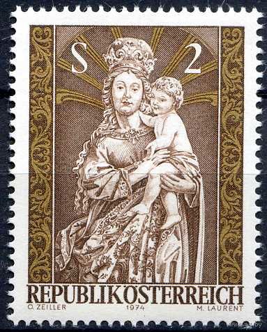 Австрия 1974 Рождество Серия 1 м. MNH (ОРЛ