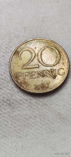 Гдр 20 пфенниг 1969